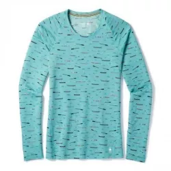 Футболка жіноча Smartwool Merino 150 Baselayer Print Long Sleeve Nile Blue, р. XS (SW 15574.B46-XS) - Robinzon.ua