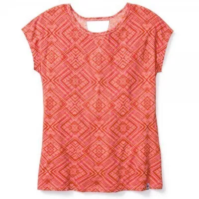 Футболка жіноча Smartwool Merino 150 Pattern Tee Bright Coral, р. S (SW 16034.494-S) - Robinzon.ua