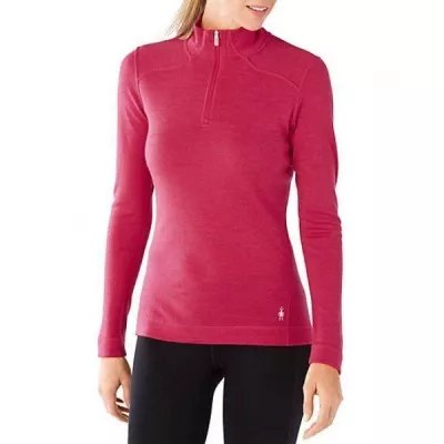 Термофутболка жіноча Smartwool NTS Mid 250 Zip T Potion Pink Heather, р.L (SW SS221.907-L) - Robinzon.ua