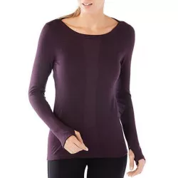 Футболка жіноча Smartwool PhD Light Long Sleeve Bordeaux, р. S (SW 15088.590-S) - Robinzon.ua