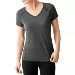 Футболка жіноча Smartwool PhD Ultra Light Short Sleeve Charcoal, р. L (SW 15142.003-L) - Robinzon.ua