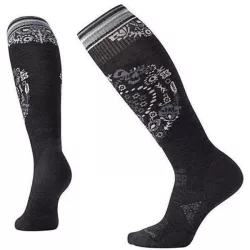 Шкарпетки жіночі Smartwool PhD Ski Light Elite Pattern Charcoal, р. M (SW 01369.003-M) - Robinzon.ua