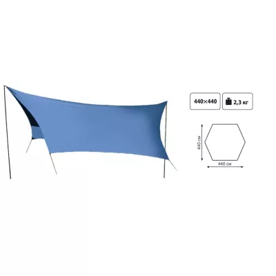 Тент со стойками Tramp Lite Tent blue - Robinzon.ua