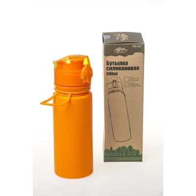 Бутылка силиконовая Tramp 500 мл orange TRC-093-orange - 4 - Robinzon.ua