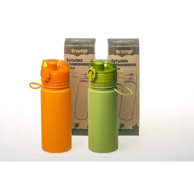 Бутылка силиконовая Tramp 500 мл orange TRC-093-orange - 6 - Robinzon.ua