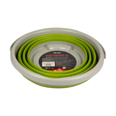 Відро складане силіконове Tramp 10L olive TRC-091-olive - 2 - Robinzon.ua