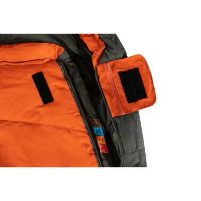Спальный мешок Tramp Fjord Long кокон левый orange/grey 225/80-55 UTRS-049L - 5 - Robinzon.ua