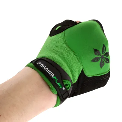 Велорукавички PowerPlay 5284 B XS Зеленые (5284B_XS_Green) - 4 - Robinzon.ua