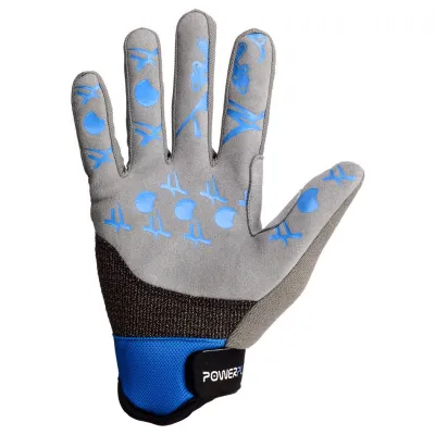 Велорукавички PowerPlay 6566 L Синие (6566_L_Blue/Grey) - 2 - Robinzon.ua