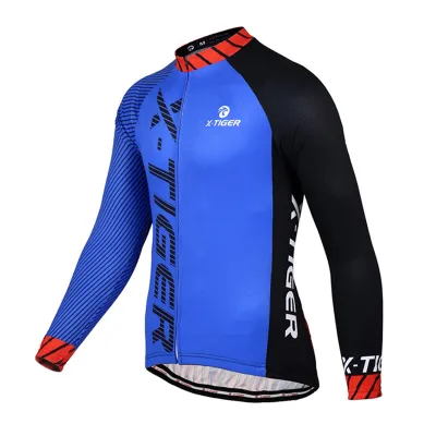 Джерси велосипедная X-Тiger XM-CY-011 Blue XS мужская с длинным рукавом - 1 - Robinzon.ua