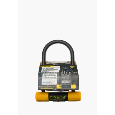 Велозамок Onguard U-lock 8013М BULLDOG Medium 90x175 Чорний з жовтим - 2 - Robinzon.ua