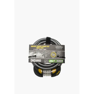 Велозамок кодовый Onguard 8064 TERRIER GLO Combo GLO 185см х 10мм Черный - 1 - Robinzon.ua