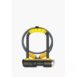Велозамок кодовий Onguard U-lock 8015C COMBO Mini DT 90x140 Чорний з жовтим - Robinzon.ua