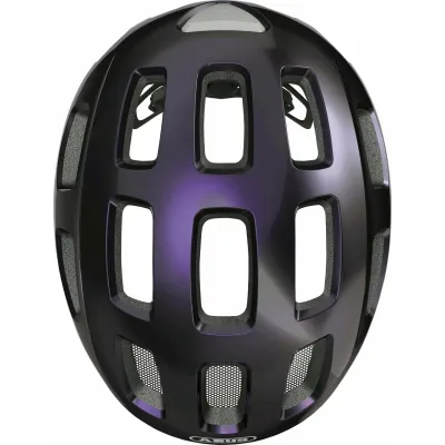 Велосипедний шолом дитячий ABUS YOUN-I 2.0 S 48–54 Black Violet - 3 - Robinzon.ua