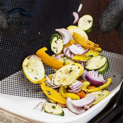 Набор антипригарный коврик-сетка для BBQ и гриля и Лопатка с антипригарным покрытием Желтая (n-1202) - 6 - Robinzon.ua
