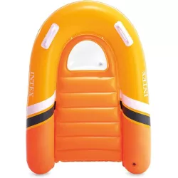 Плотик-доска надувной детский Intex Surf rider 102x89см Оранжевый (58154) - Robinzon.ua
