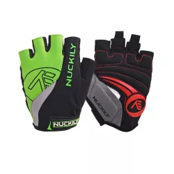 Перчатки велосипедные спортивные без пальцев Nuckily PC01 L Green - Robinzon.ua
