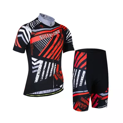 Велокостюм мужской Siilenyond XM-DT-050 Shorts Stripes Red S - Robinzon.ua