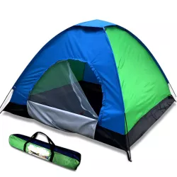 Палатка туристическая 2-х местная кемпинговая Camping Spot 2х1х1.1м Сине зеленый + Надувной гамак-шезлонг Зеленый - Robinzon.ua