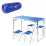 Раскладной туристический стол со стульями в чемодане и 4 стула Easy Campi Синий + Bluetooth колонка Синяя - Robinzon.ua