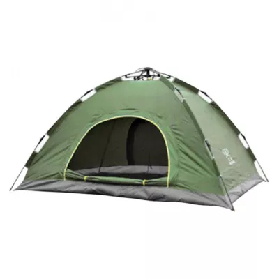 Автоматическая палатка туристическая Camp 4-х местная с москитной сеткой Зеленая+Подвесная лампа - Robinzon.ua