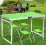 Раскладной туристический стол Easy Campi для пикника со стульями усиленный складной стол и 4 стула Зеленый + Палатка 2х1.5х1.1м Сине зеленый - 2 - Robinzon.ua