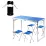 Раскладной туристический стол Easy Campi для пикника со стульями в чемодане усиленный складной и 4 стула Синий + Складной фонарь для кемпинга - 4 - Robinzon.ua