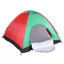 Палатка туристическая 3-х местная кемпинговая Camping Spot 2х1.5х1.1м Зеленый с красным - Robinzon.ua