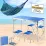 Раскладной туристический стол Easy Campi для пикника со стульями Синий + Гамак подвесной Синий - 1 - Robinzon.ua