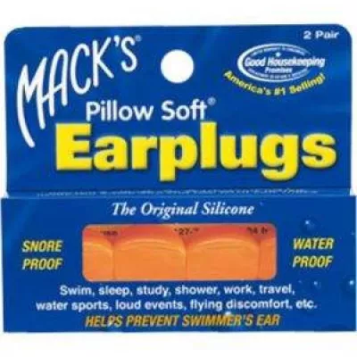 Беруші MACK`S Pillow Soft силіконові помаранчеві для дорослих 2 пари - Robinzon.ua
