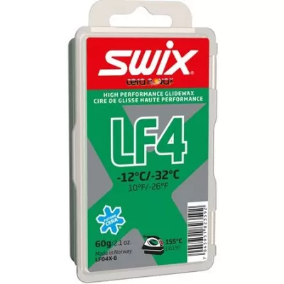 Парафин Swix LF4X Green -12 °C/-32°C 60g (1052-LF04X-6) - Robinzon.ua