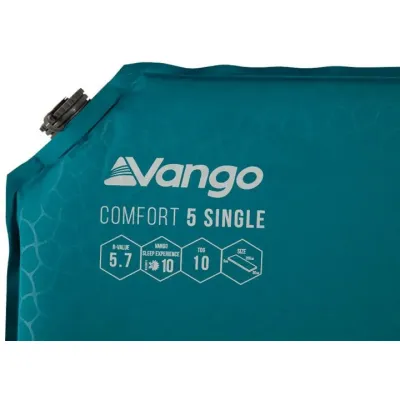 Коврик самонадувной Vango Comfort 5 Single Bondi Blue 200 x 60 x 5 см (1073-929162) - 2 - Robinzon.ua