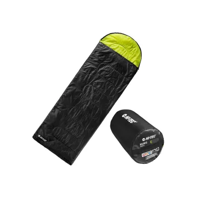 Спальный мешок Hi-Tec Mumio (SB014) 210x75 см Right Zip Черный с зеленым JS.120.11 - 1 - Robinzon.ua