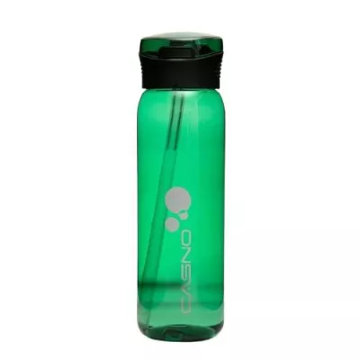 Бутылка для воды CASNO 600 мл KXN-1211 Зеленая с соломинкой - Robinzon.ua