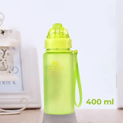 Бутылка для воды CASNO 400 мл MX-5028 More Love Зеленая с соломинкой - 1 - Robinzon.ua