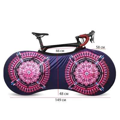 Чохол для велосипеда West Biking 0719219 Візерунки M Рожевий (9669-41533) - 1 - Robinzon.ua