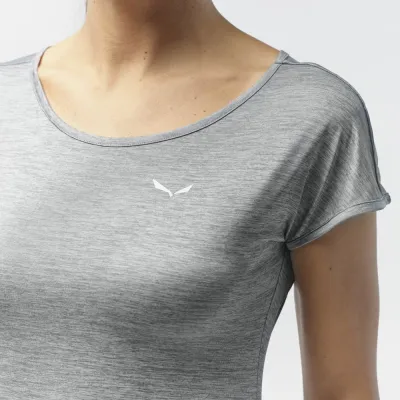 Футболка жіноча Salewa Puez Melange DRY W S/S Tee, Navy blazer melange, 38/32 (26538/3966 38/32) - 4 - Robinzon.ua