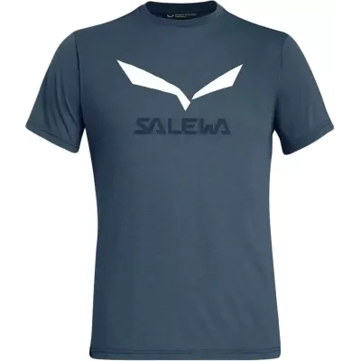 Чоловіча футболка Salewa Solidlogo Drirelease Men's T-Shirt, Dark Blue, 46/S (270183986) - Robinzon.ua