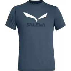 Футболка ч Salewa SOLIDLOGO DRI-REL M S/S TEE 27018 3986 - 46/S - темно-синій - Robinzon.ua