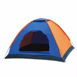 Палатка туристическая 4-х местная Camp Tent 2х2х1.5м Синий с оранжевым - Robinzon.ua
