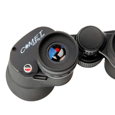 Бінокль Comet AXP111 (10x50) з червоним фільтром (з огляду сонцем) чорний, в чохлі - 2 - Robinzon.ua