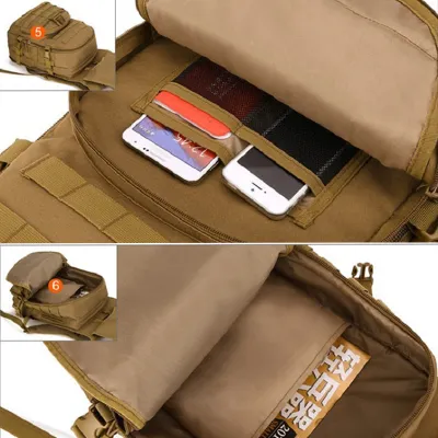 Рюкзак тактический Aokali Outdoor A18 36L Хаки (6770-57045) - 7 - Robinzon.ua