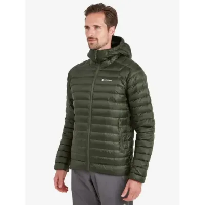 Городской мужской легкий пуховик Montane Anti-Freeze Hoodie, Oak Green, L (5056237087357) - 2 - Robinzon.ua