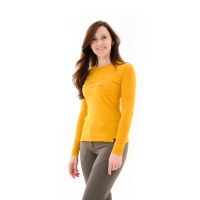 Футболка женская Turbat Cozy Logo 2 LS Wmn golden yellow S желтый (012.004.4349) - 2 - Robinzon.ua