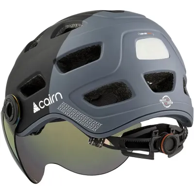 Cairn велошолом Quartz Visor LED USB black 52-58 - 1 - Robinzon.ua