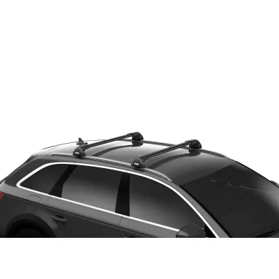 Багажник на інтегровані рейлінги Thule Edge Wingbar Black для Ford Focus (mkIV)(Active)(хетчбэк) 2019→ (TH 7213B-7212B-7206-6079) - 1 - Robinzon.ua