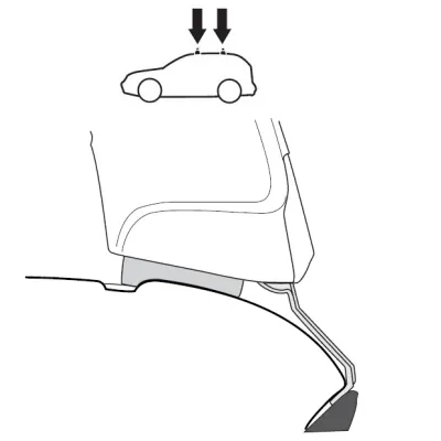 Монтажний комплект Thule 1092 для Mercedes-Benz CLK-Class (W208) 1997-2003 (TH 141092) - 1 - Robinzon.ua