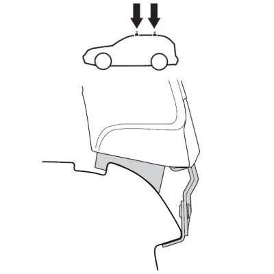 Монтажный комплект Thule 1345 для Toyota Prius (mkII) 2003-2009 (TH 141345) - 1 - Robinzon.ua