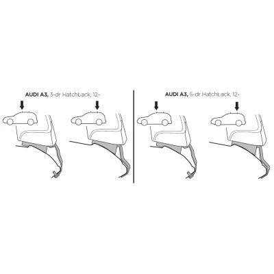 Монтажний комплект Thule 1708 для Audi A3/S3/RS3 (mkIII)(хетчбек) 2012-2020 (TH 141708) - 1 - Robinzon.ua