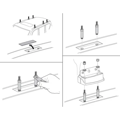 Монтажный комплект Thule 3106 для Nissan Patrol (Y62)(mkVI) 2011→ (TH 183106) - 1 - Robinzon.ua